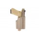 Nuprol EU Holster (Torch) Tan, Designed specifically for EU Series Airsoft Replicas with a pistol torch, the Nuprol Perfect Fit Holster offers secure retention and rapid access